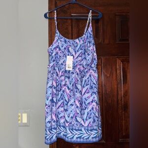 NWT Lilly Pulitzer M Medium Cannavale dress Barton blue purple star gazing new